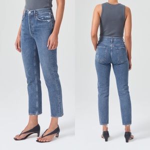 AGOLDE High Rise Button Fly Riley Jeans 24” Size 23